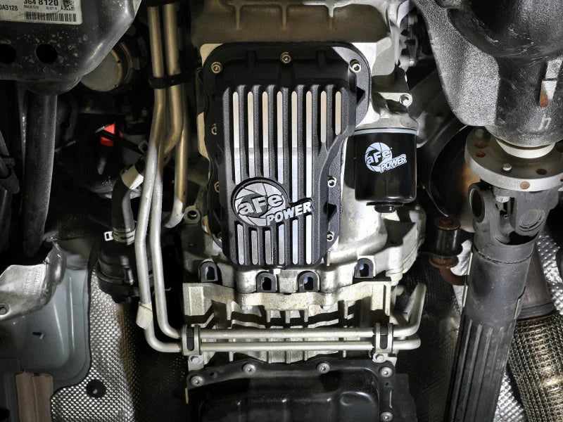 afe aFe POWER Transmission Pan Jeep Wrangler (JL) 18-25 L4-2.0L (t) - Side View