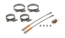 Load image into Gallery viewer, drag race solutions 10in Premium Tether Set 2.375 Pri/3.500 Clamp 0010-2375-3500