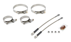 drag race solutions 10in Premium Tether Set 2.375 Pri/4.500 Clamp 0010-2375-4500