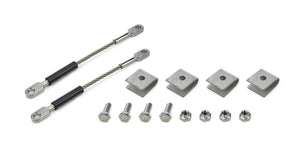 drag race solutions S.S. Weld On Tether Kit Collector Tethers 4040-WSS-BLK
