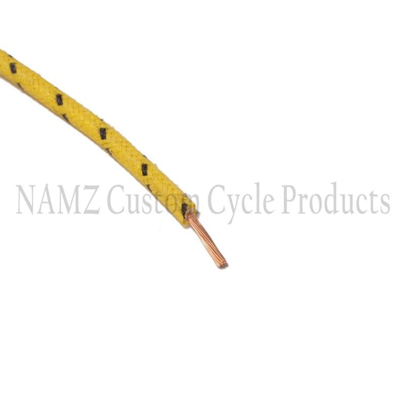 【日本製】 Pack 25ft. Wire Cloth-Braided Color OEM NAMZ 16g w Yellow - その他