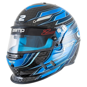 zamp Helmet RZ-67D 2X-Large Carbon Flo Blue SA2025 H781C042XL