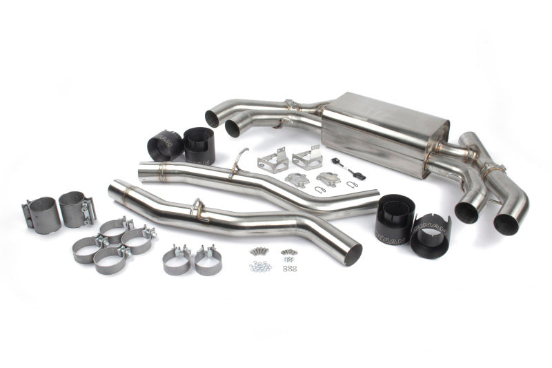 Dinan Free Flow Axleback Exhaust System - Black Tips fits 2020-2025 BMW X3 / X4