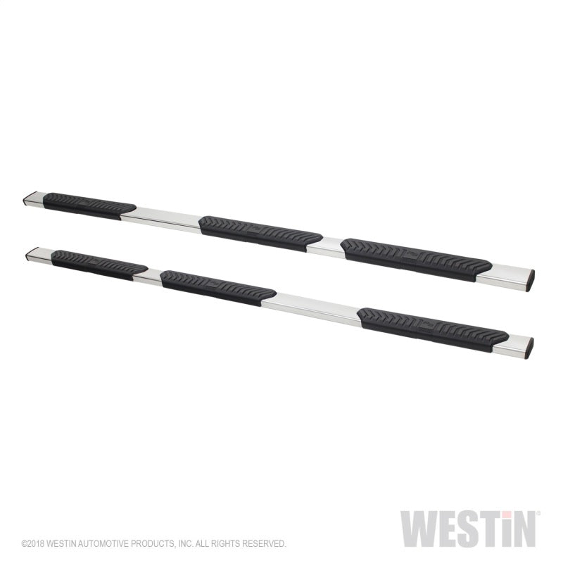 Westin 07-18 Chevrolet Silverado 1500 CC 6.5ft Bed R5 M-Series W2W Nerf Step Bars - Polished SS