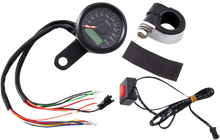 Load image into Gallery viewer, 1-7/8" Programmable Speedometer with Indicator Lights - Gloss Black