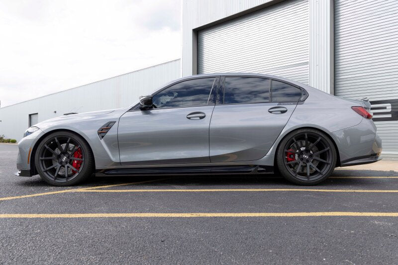 Dinan Carbon Fiber Side Skirts - Set fits BMW M3 / 2021-2026 BMW M3 / 2022-2026 BMW M3 Competition xDrive