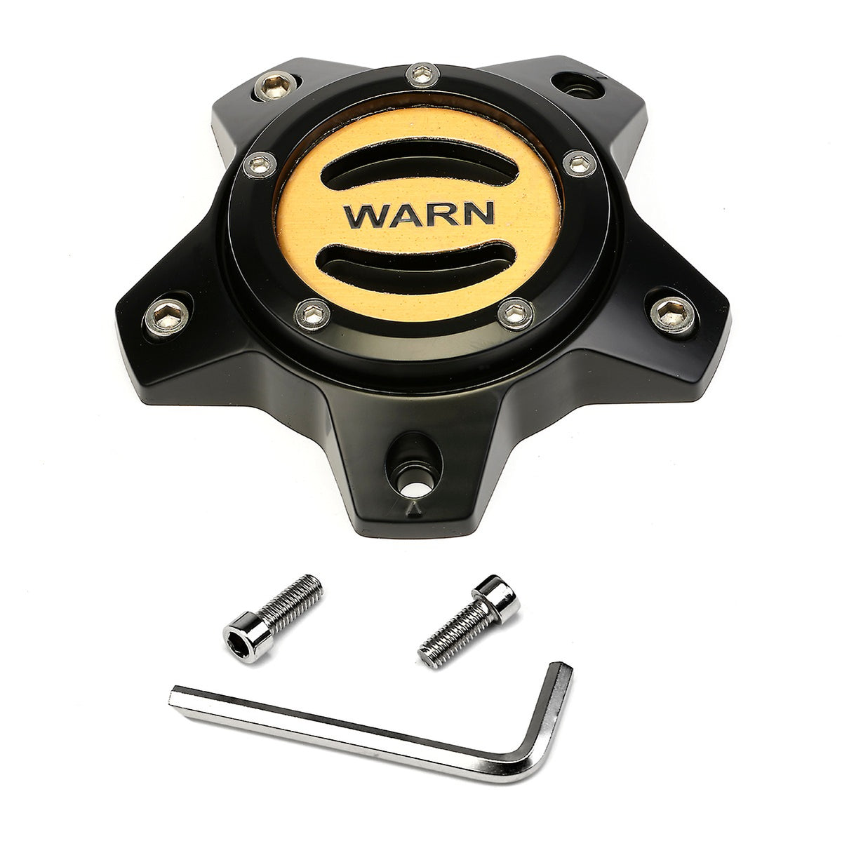 Warn REPLACEMENT Gold Center Cap for Black WARN EPIC 6-lug wheels; 106 ...