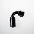 Load image into Gallery viewer, 10AN 120Deg Crimp Hose End Black