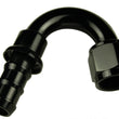 Load image into Gallery viewer, 10AN 150Deg AN/Hose End Push Lock Black