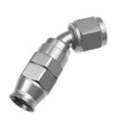 Load image into Gallery viewer, 10AN 45 Degree PTFE Reusable Hose End Clear