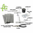 Load image into Gallery viewer, Tire Repair Kit 53 Piece Kit With Black Storage Box Up Down Air
