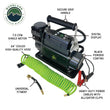 Load image into Gallery viewer, EGOI Portable Air Compressor System 12.3 CFM With Digital Control Panel, Storage Bag, Hose &amp; Attachments Dual Motor Up Down Air
