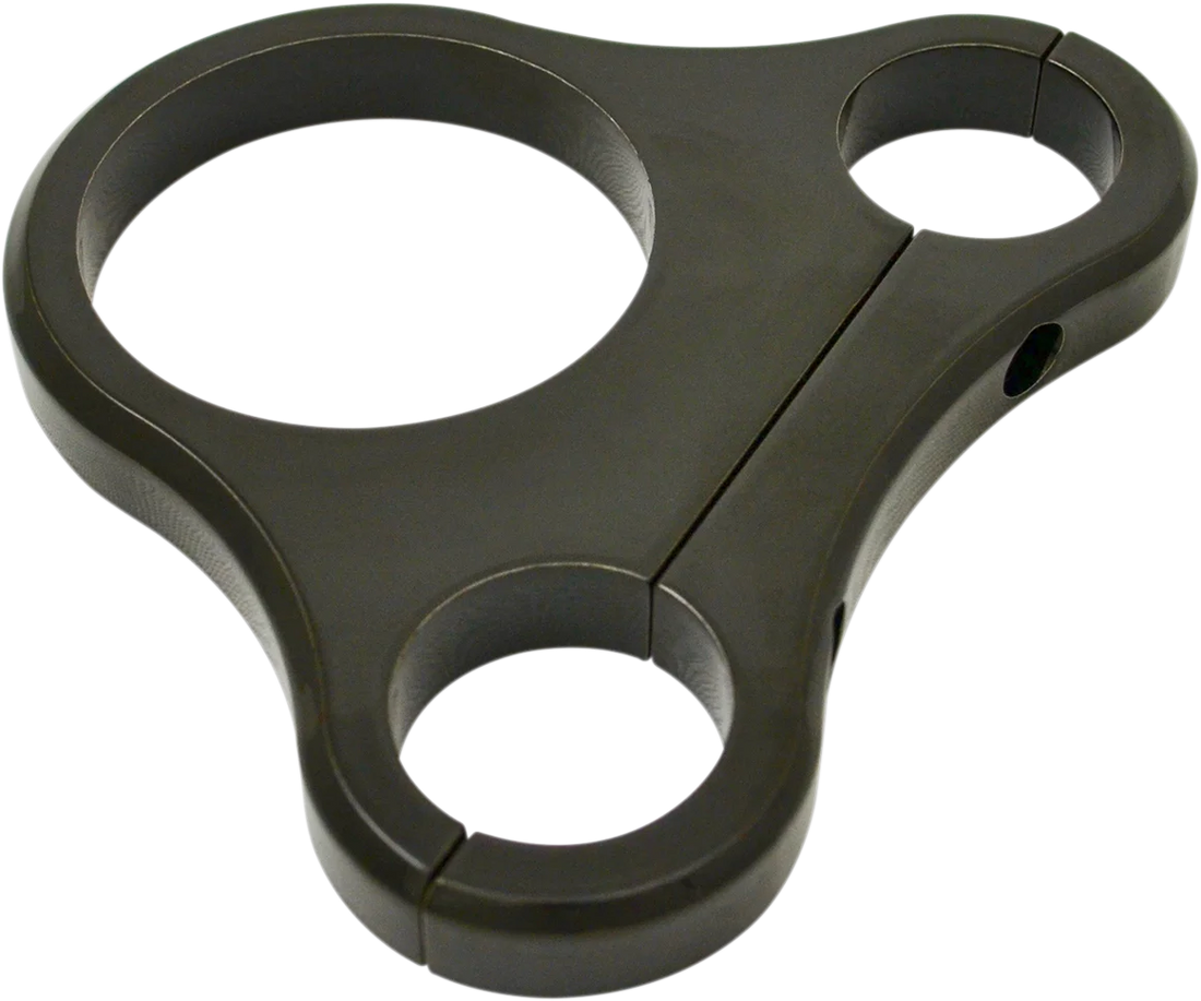 1.25" T-Bar Single Gauge Mount - Chrome - For '00-'22 OEM Style Gauges DragSpecialties 373864 - Side View
