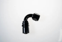 Load image into Gallery viewer, 12AN 120Deg Crimp Hose End Black