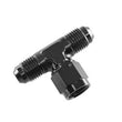 Load image into Gallery viewer, 12AN Tee with Female Swivel on Branch Black