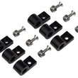Load image into Gallery viewer, 1/4in Black Aluminum Line Clamps 6/pkg