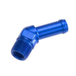 Load image into Gallery viewer, 1/4in Hose to 1/8in NPT Male 45Deg Blue