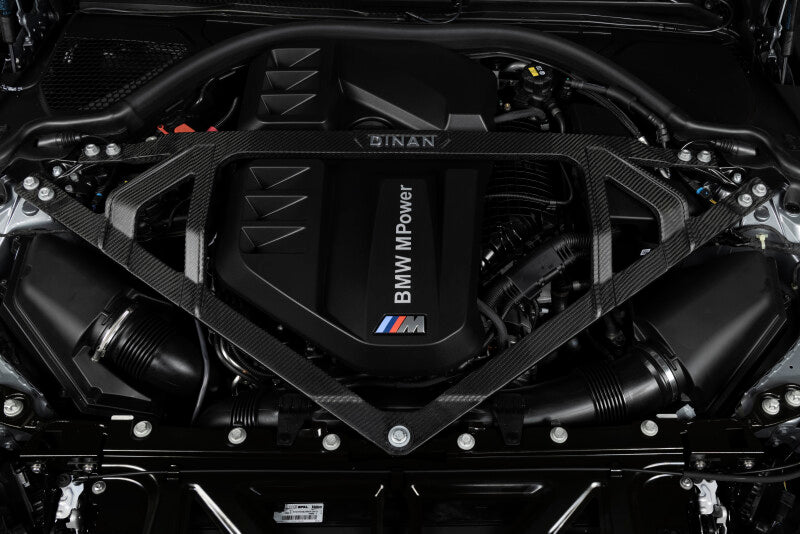 Dinan Matte Carbon Fiber Strut Tower Brace - Front fits 2023-2026 BMW M2 / BMW M2/M3/M4 / 2021-2026 BMW M3 / 2021-2026 BMW M4