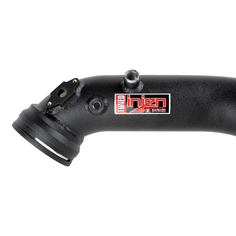 16-20 BMW L6-3.0L/ Turbo/ Twin Turbo/L4-2.0L/ L6-2.5L Wrinkle Black Turbo SES Intercooler Pipes - Side View