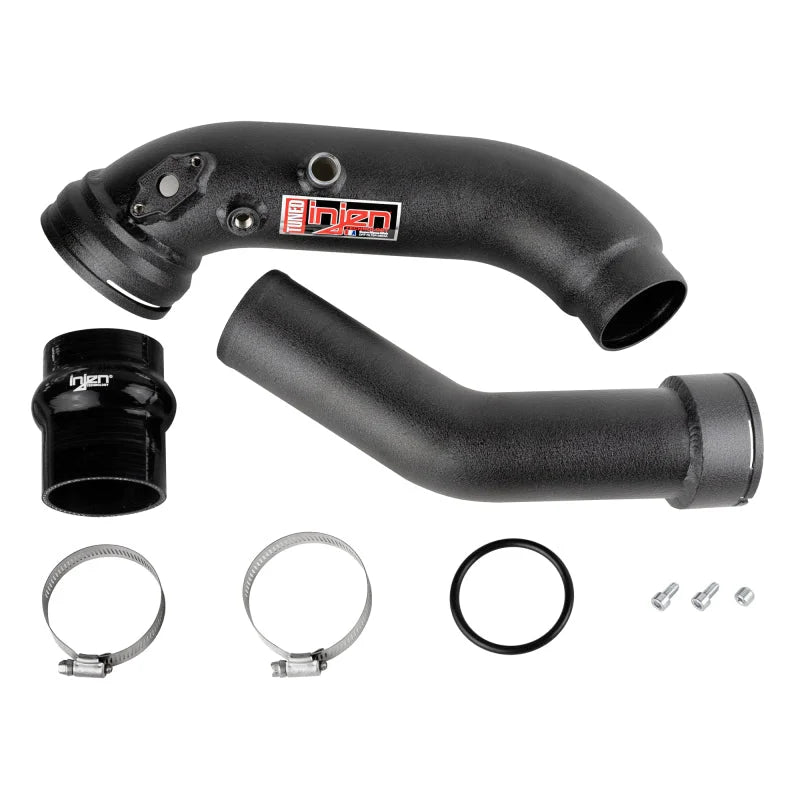 16-20 BMW L6-3.0L/ Turbo/ Twin Turbo/L4-2.0L/ L6-2.5L Wrinkle Black Turbo SES Intercooler Pipes - Additional View 5