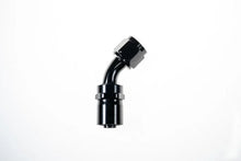 Load image into Gallery viewer, 16AN 45Deg Crimp Hose End Black
