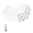 Load image into Gallery viewer, 270 Awning Wall 1 Passenger Side Wall with Door &amp; Window Overland Vehicle Systems
