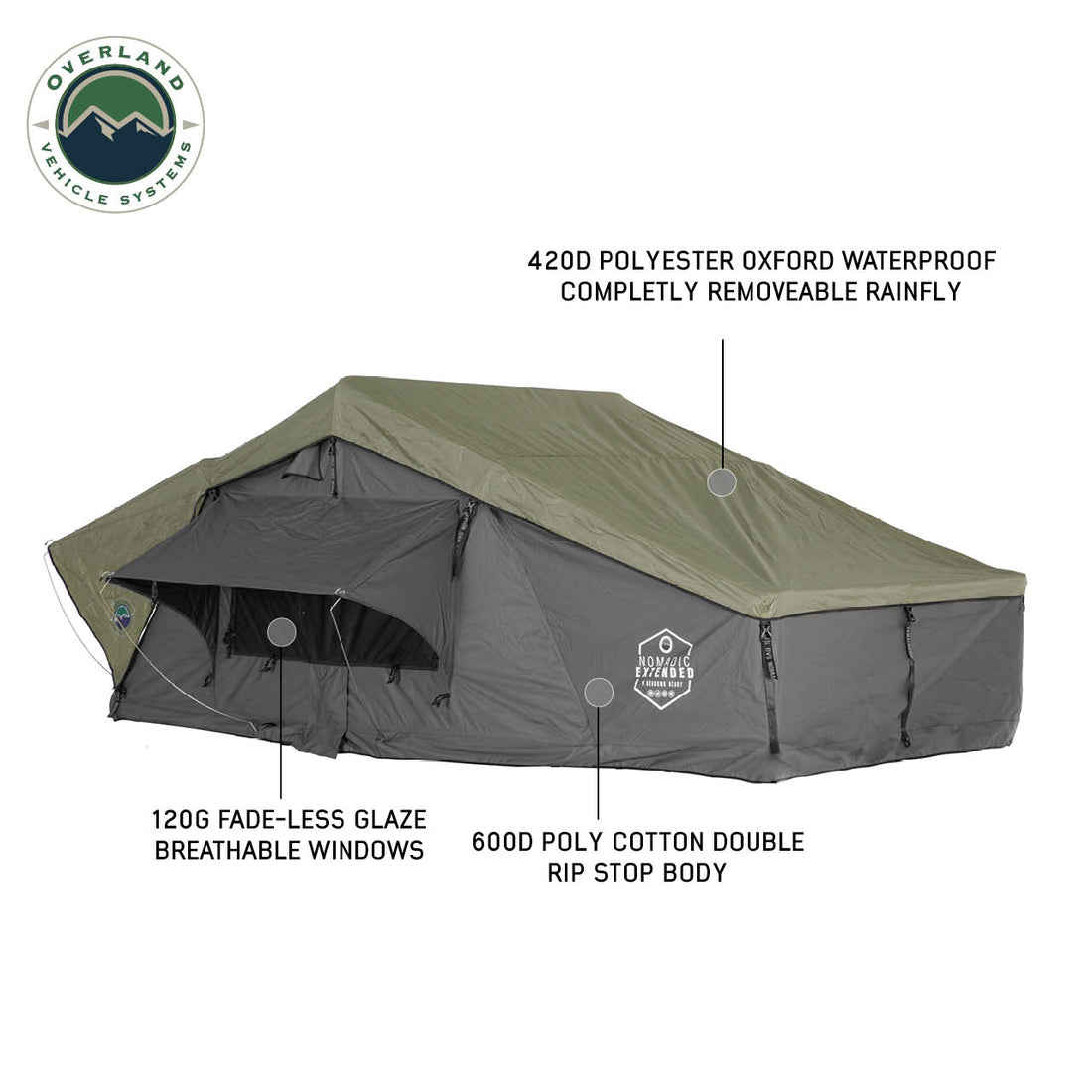 Nomadic 2 Extended Roof Top Tent The Best Rooftop Tent Overland Vehicle Systems