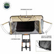 Load image into Gallery viewer, HD Bundu 2 - Hard Shell Roof Top Tent, 2 Person, Grey Body and Black Rainfly Overland Vehicle Systems