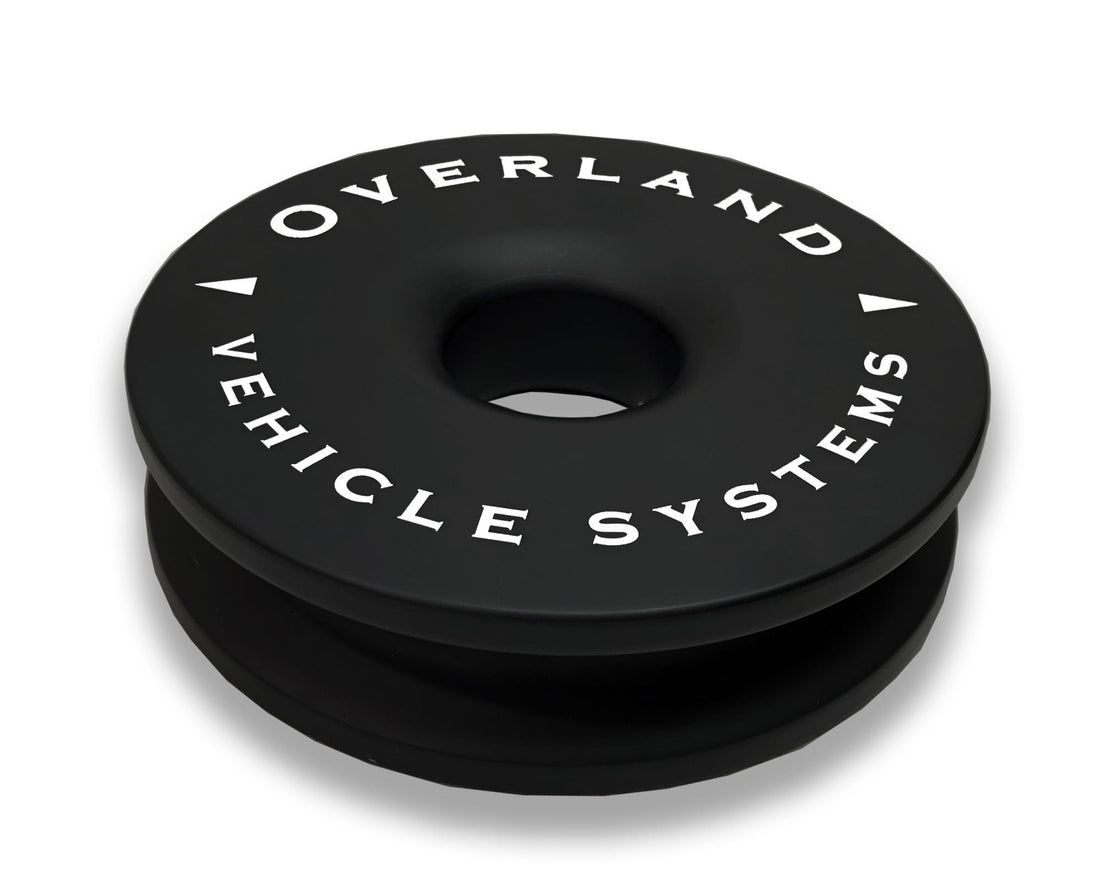 Soft Shackle Recovery Ring Combo Pack - 45,000 lb - Black Overland Vehicle Systems