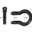 Load image into Gallery viewer, Recovery Shackle 19010201 3/4 4.75 Ton Black Sold In Pairs Overland Vehicle Systems