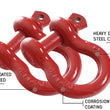 Load image into Gallery viewer, 19010204 Recovery Shackle 3/4 Inch 4.75 Ton Red - Sold In Pairs Overland Vehicle Systems
