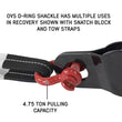 Load image into Gallery viewer, 19010204 Recovery Shackle 3/4 Inch 4.75 Ton Red - Sold In Pairs Overland Vehicle Systems