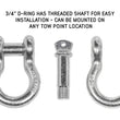 Load image into Gallery viewer, Recovery Shackle D-Ring Bow Shackle vs Soft Shackle Overland Vehicle Systems