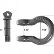 Load image into Gallery viewer, Buy Overland Vehicle Systems Recovery Shackle D Ring 3/4 Inch 4.75 Ton Grey Overland Vehicle Systems