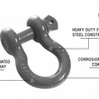 Load image into Gallery viewer, Buy Overland Vehicle Systems Recovery Shackle D Ring 3/4 Inch 4.75 Ton Grey Overland Vehicle Systems