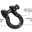 Load image into Gallery viewer, Recovery Shackle 19019901 3/4 4.75 Ton Black Overland Vehicle Systems
