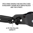 Load image into Gallery viewer, Recovery Shackle 19019901 3/4 4.75 Ton Black Overland Vehicle Systems