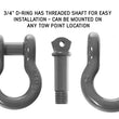 Load image into Gallery viewer, Recovery Shackle 3/4 Inch 4.75 Ton - Gray Universal Overland Vehicle Systems