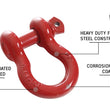 Load image into Gallery viewer, 19019904 Recovery Shackle 3/4 Inch 4.75 Ton Red Overland Vehicle Systems