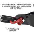 Load image into Gallery viewer, 19019904 Recovery Shackle 3/4 Inch 4.75 Ton Red Overland Vehicle Systems