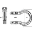 Load image into Gallery viewer, Recovery Shackle 3/4 4.75 Ton Zinc - D Ring Recovery Shackle Overland Vehicle Systems