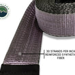 Load image into Gallery viewer, Tow Strap 20000 lbs - 2 x 30' Gray With Black Ends Overland Vehicle Systems