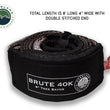 Load image into Gallery viewer, Tree Saver Tow Strap 40,000 lb. Gray With Storage Bag Overland Vehicle Systems