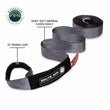 Load image into Gallery viewer, Tow Strap 4 Inch x 30 Foot Grey With Black Ends and Storage Bag Overland Vehicle Systems