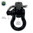 Load image into Gallery viewer, Receiver Hitch D-Ring Receiver Mount Recovery Shackle Overland Vehicle Systems