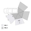 Load image into Gallery viewer, Freestanding 270 LT Degree Awnings With Walls Driver Side Overland Vehicle Systems