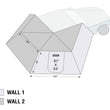 Load image into Gallery viewer, Shop Overland Vehicle Systems Freestanding 270LT Awnings W/ Walls Passenger Overland Vehicle Systems