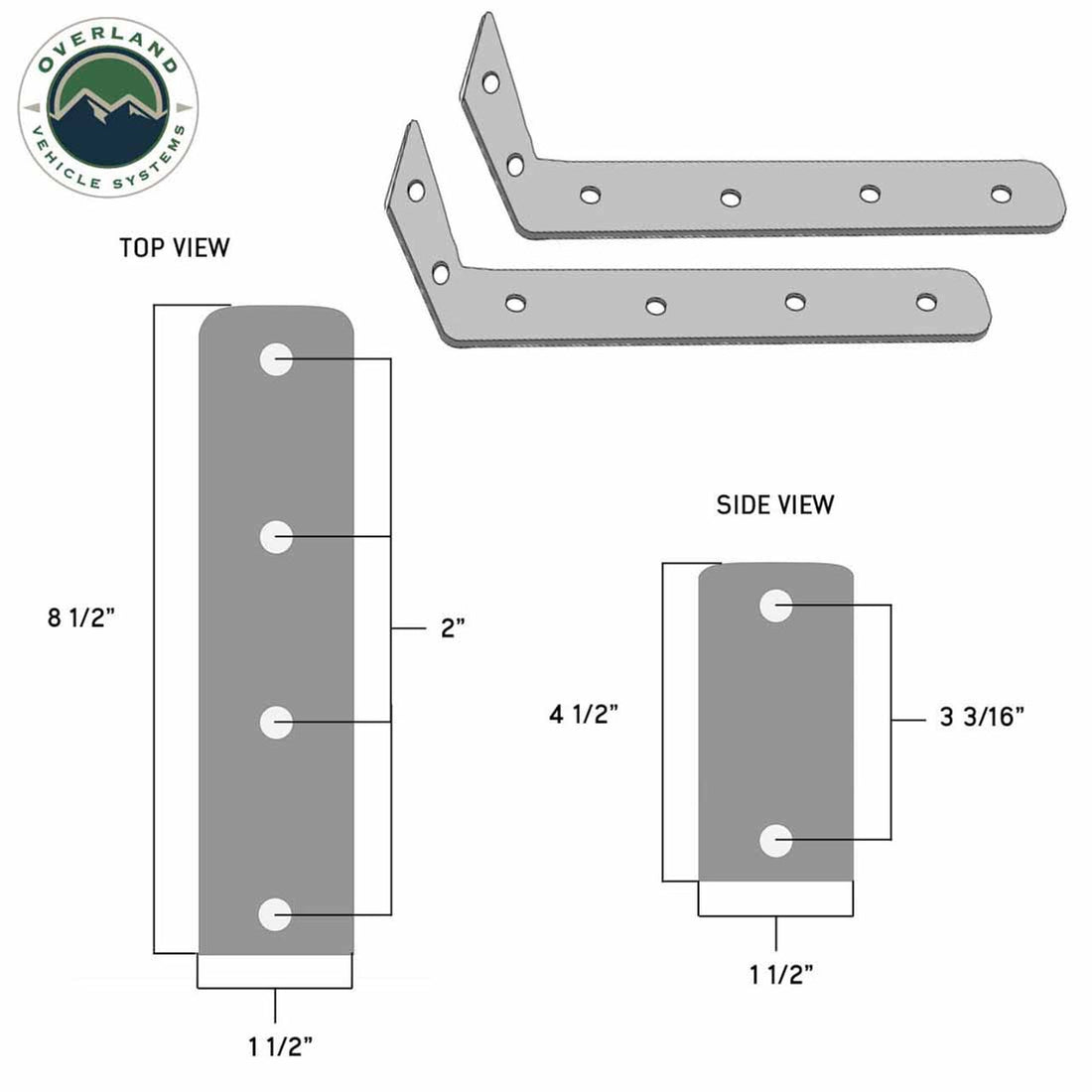 HD Nomadic 180 LTE - Awning, Grey Body, Green Trim and Black Travel Cover Overland Vehicle Systems