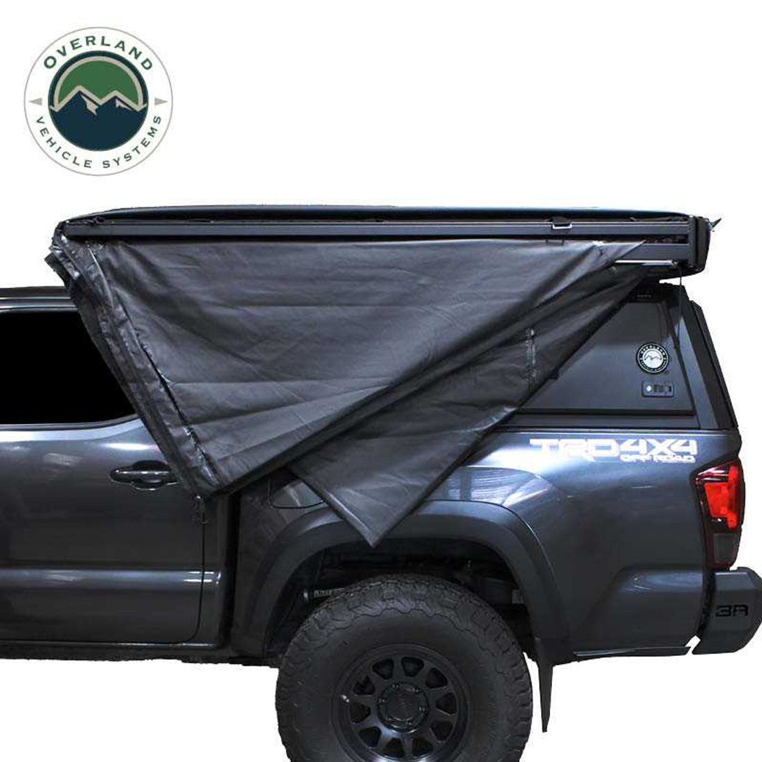 XD Nomadic 270 - Awning W/Lights and Black Out , Passenger Side, Black Body, Black Trim and Black Travel Cover Overland Vehicle Systems