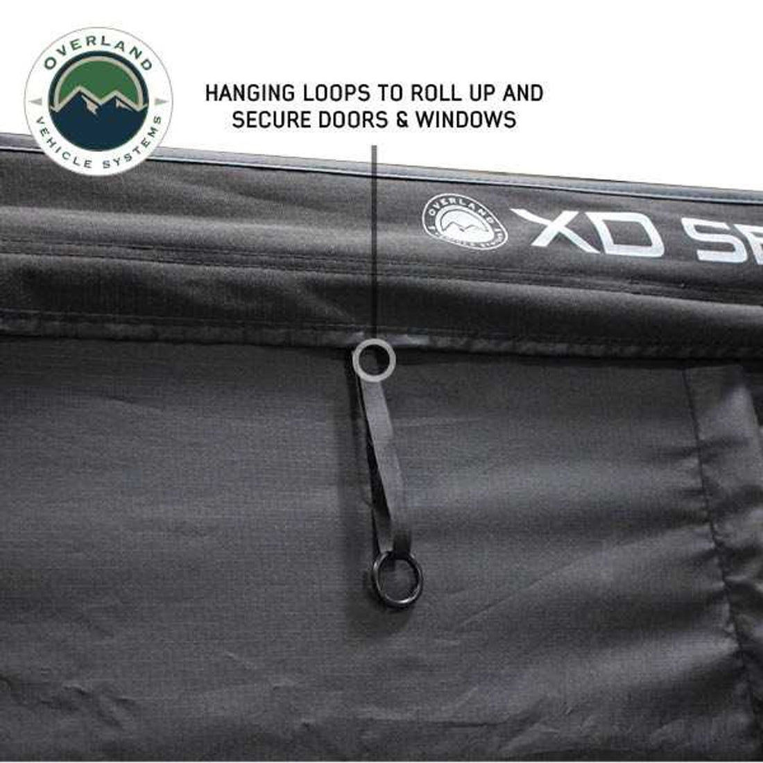 XD Nomadic 270 - Awning Wall 1 W/Black Out, Passenger Side, Black Body, Black Trim W/Storage Bag Overland Vehicle Systems